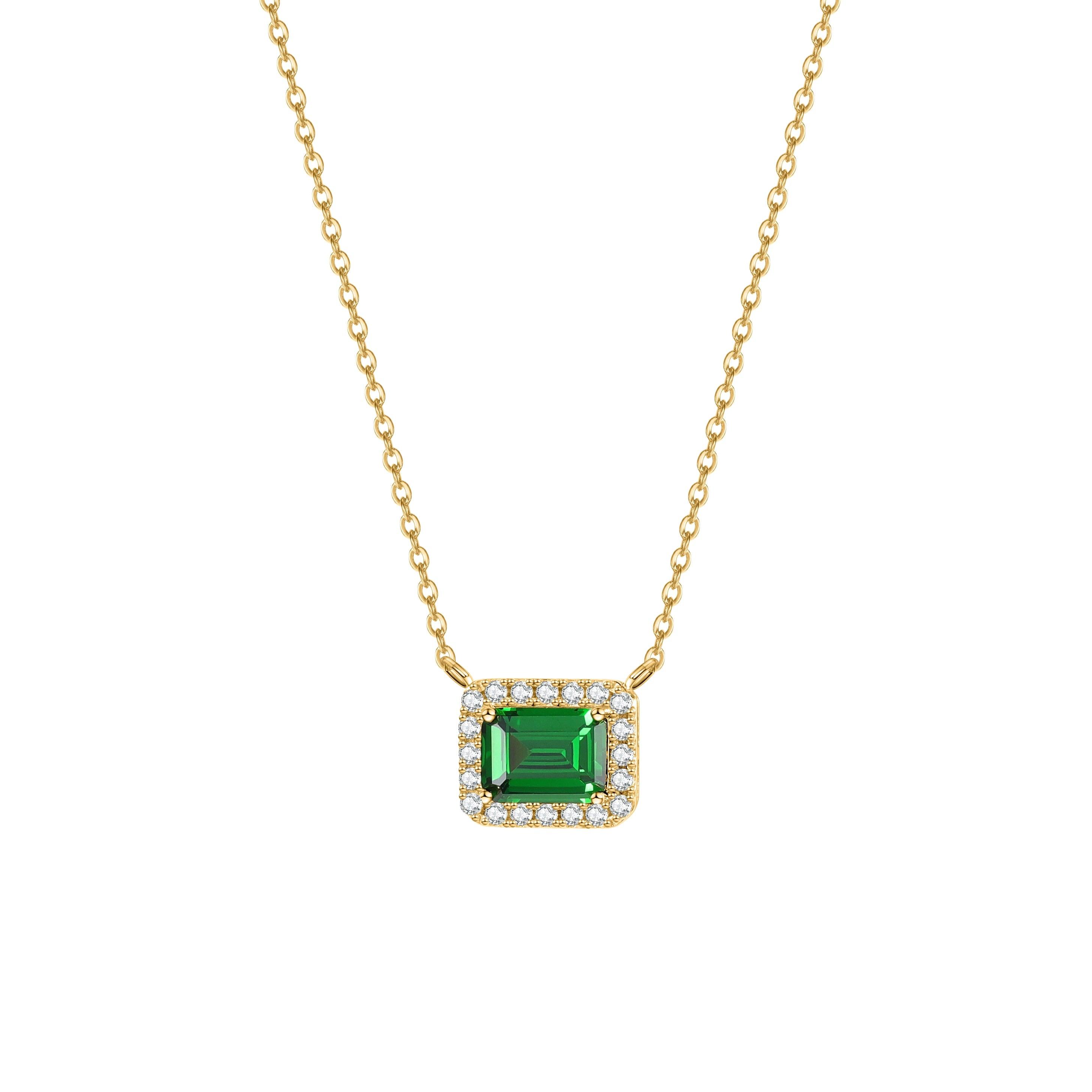 Emerald Pendant Necklace - Saivique