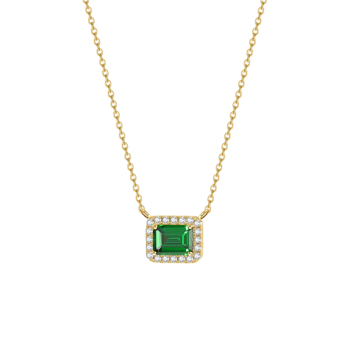 Emerald Pendant Necklace - Saivique