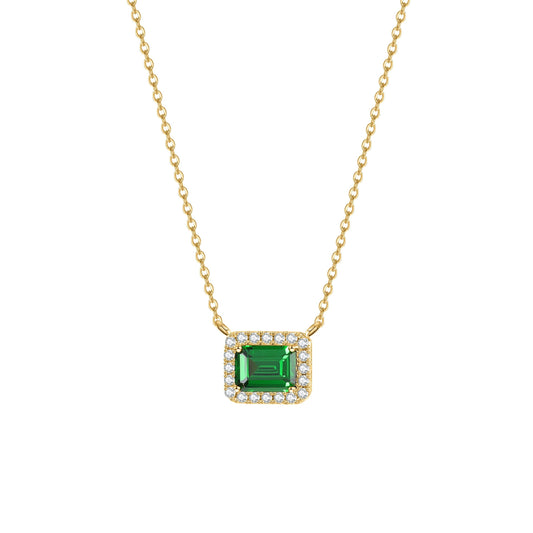 Emerald Pendant Necklace - Saivique