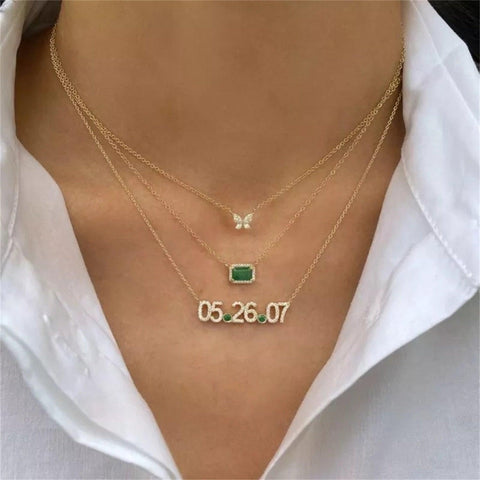 Emerald Pendant Necklace - Saivique