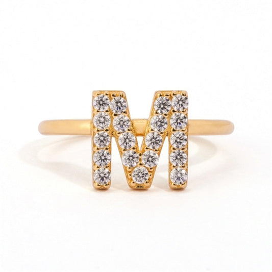 Diamond Custom Initial Ring - Saivique