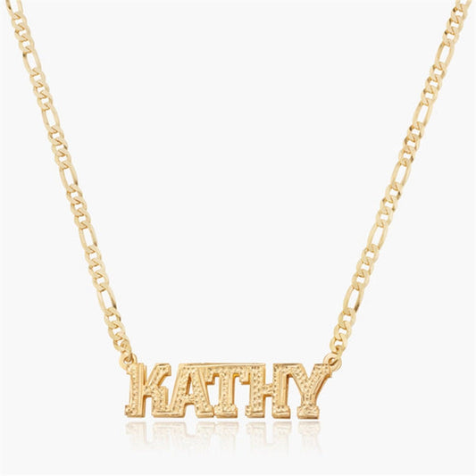 Kathy Double Plated Custom Name Necklace - Saivique