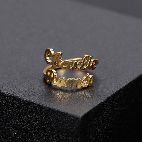 Charli Multi Name Custom Ring - Saivique