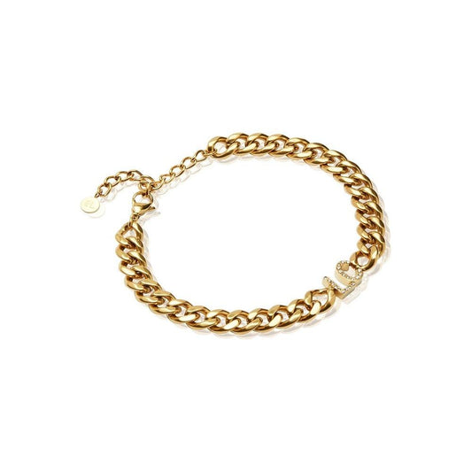 Crystal Initials Custom Cuban Link Bracelet - Saivique