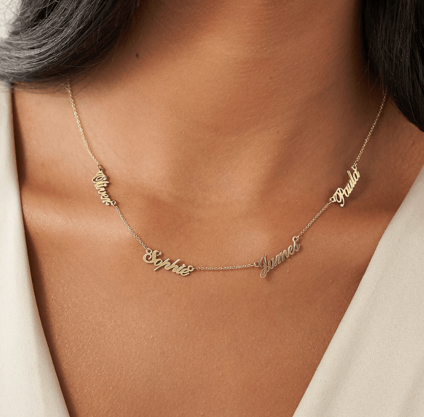 Three-Name Custom Necklace - Saivique