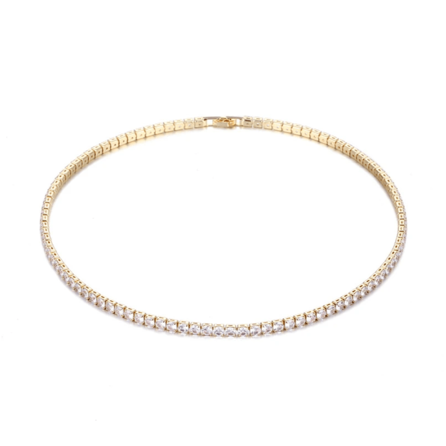 4mm Round Tennis Necklace - Saivique